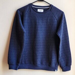 Sovereign Code Boys Navy Speckled Waffle Knit Sweatshirt Size 10-12